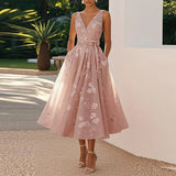 Catarina - Elegantna Midi Obleka