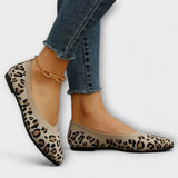 Paula - Čevlji s čipkastim vzorcem in leopardjim potiskom