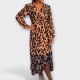 Emília - Casual obleka z leopardjim motivom