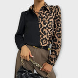 Valentina - Preprosta leopardja bluza