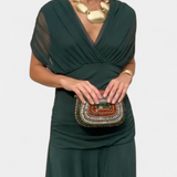 Luana - Eleganten plašč z V-izrezom