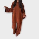 Ingrid - Plus Size Kompleti Acanalado