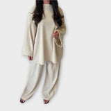 Ingrid - Plus Size Kompleti Acanalado