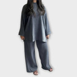 Ingrid - Plus Size Kompleti Acanalado