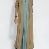 Ava™ | Elegant Long Dress with Cardigan